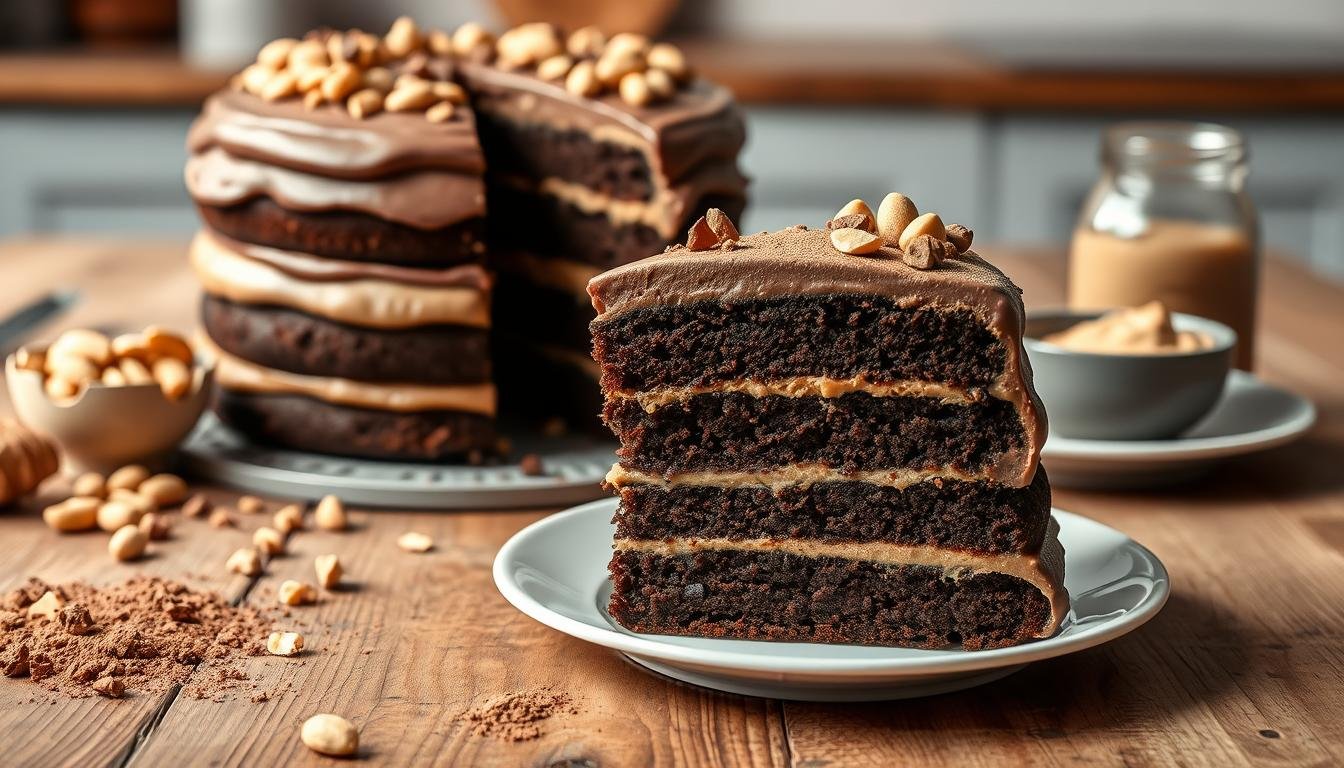 Peanut Butter Chocolate Cake