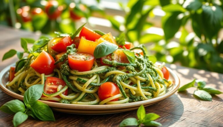 Zoodle Salad with Pesto