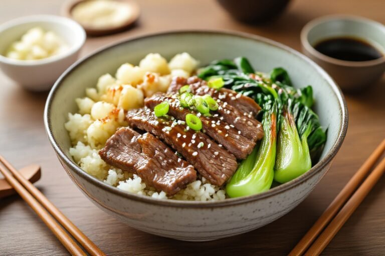 Keto Asian Beef Bowl