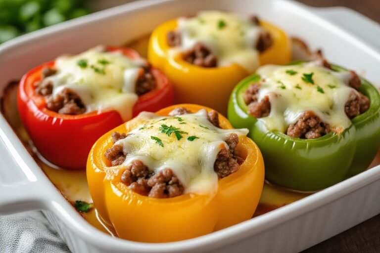 Keto Cheese-Stuffed Bell Peppers