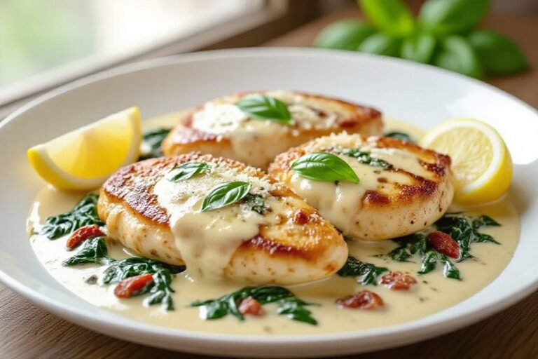 Keto Creamy Tuscan Chicken